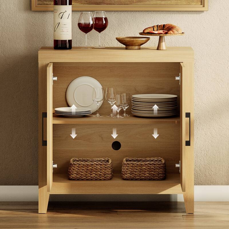 WAMPAT Farmhouse Buffet Cabinet , Versatile Sideboard for Kitchen, Dining & Living Room