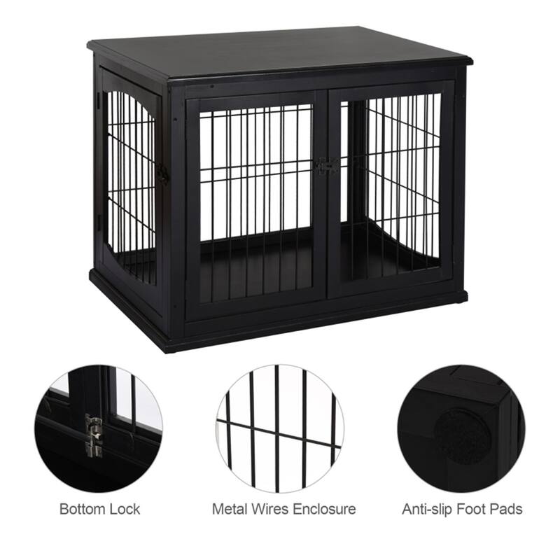 2 in 1 Design Dog House with Loackable Door for Security Suitable for Medium and Small Dogs