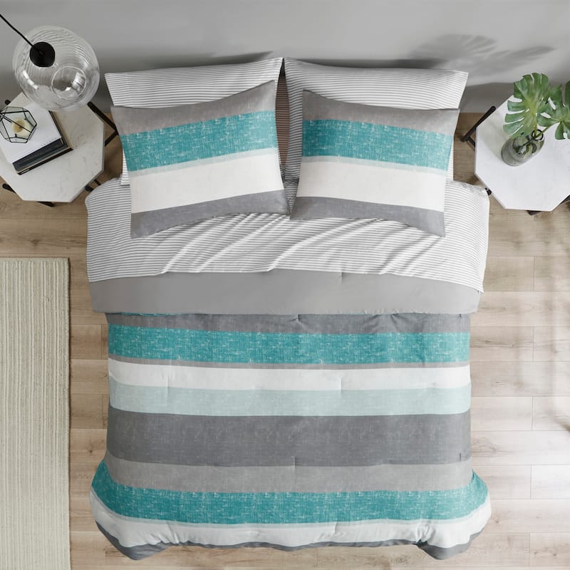 Madison Park Essentials Deacon Comforter Set with Bed Sheets