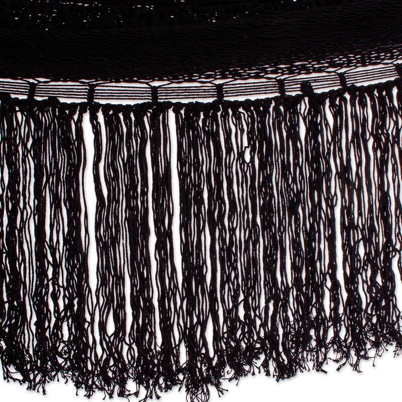 Novica Handmade Ebony Cascade Cotton Rope Hammock (Double)