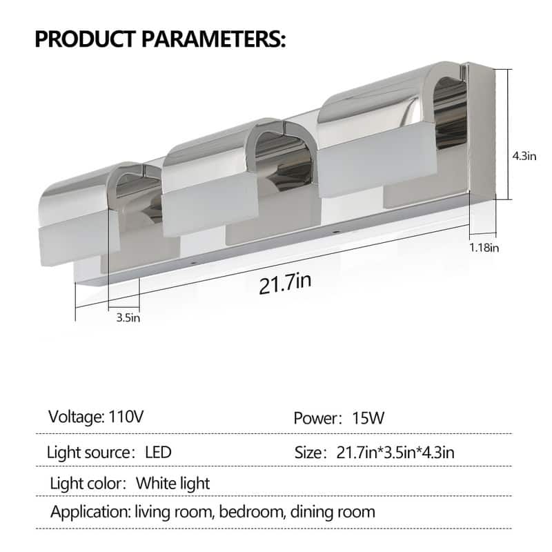 Bathroom Vanity LED Lighting - Mirror Wall Lights for Bathroom