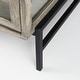 preview thumbnail 21 of 43, Arelius Light Brown Solid Wood w/ Black Iron Base Square Display Coffee Table