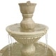 preview thumbnail 6 of 10, Sunnydaze Classic 3-Tier 55-Inch Designer Outdoor Water Fountain - Light Brown - 55"