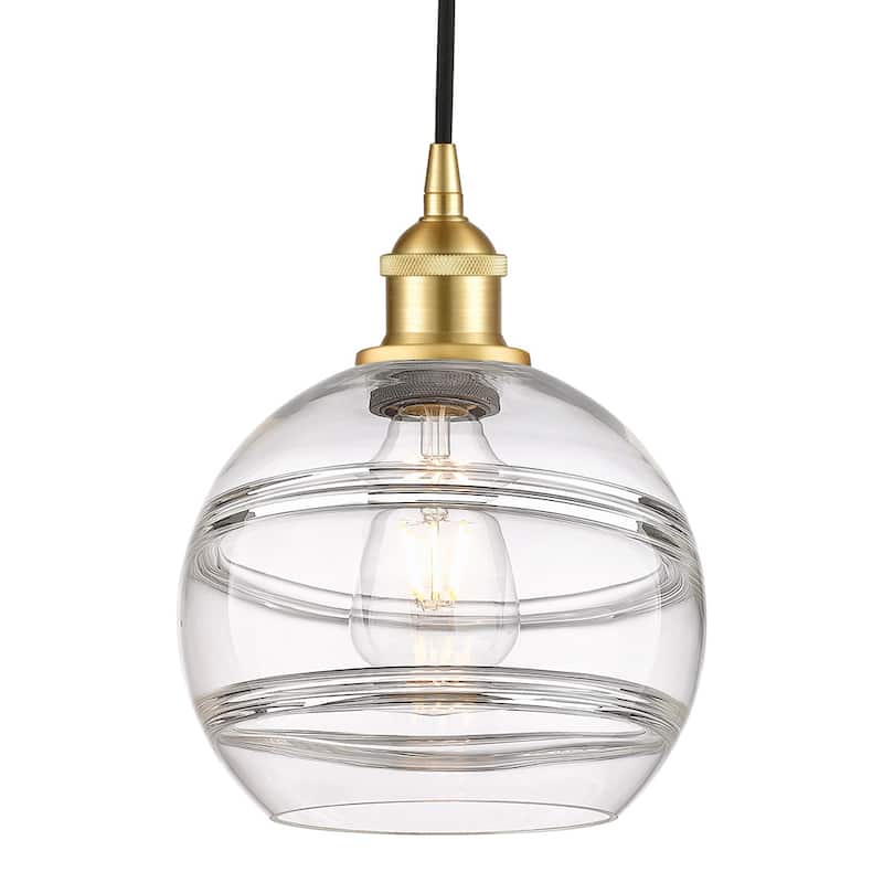 Innovations Lighting 616-1P 10 8 Rochester Pendant Rochester 8" Wide - Satin Gold / Clear