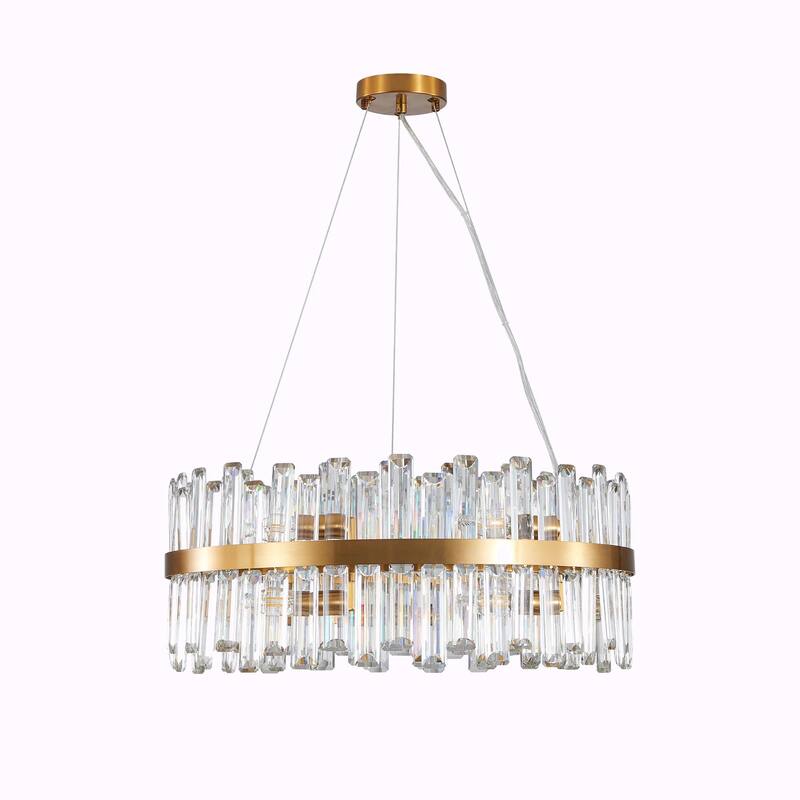 23.6-Inch Luxury Crystal Chandelier - Gold