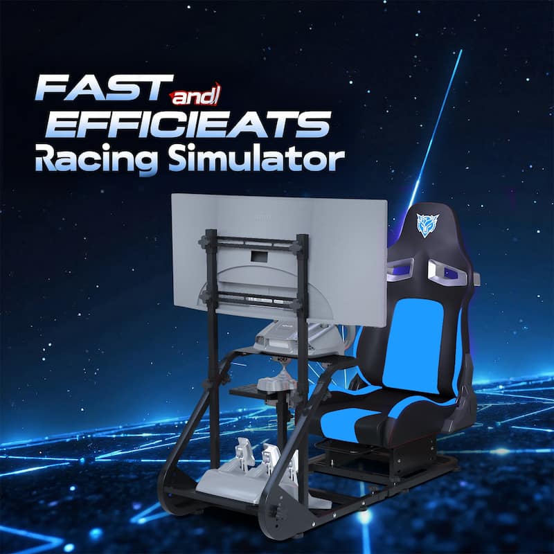 Enhanced and Stable Racing Wheel Cockpit, Compatible With Fanatec, Logitech adjustable driving simulators, excluding handbrake