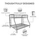 preview thumbnail 15 of 18, Avenue Greene Casey Twin over Full Metal Bunk Bed