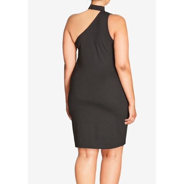 city chic one shoulder dress