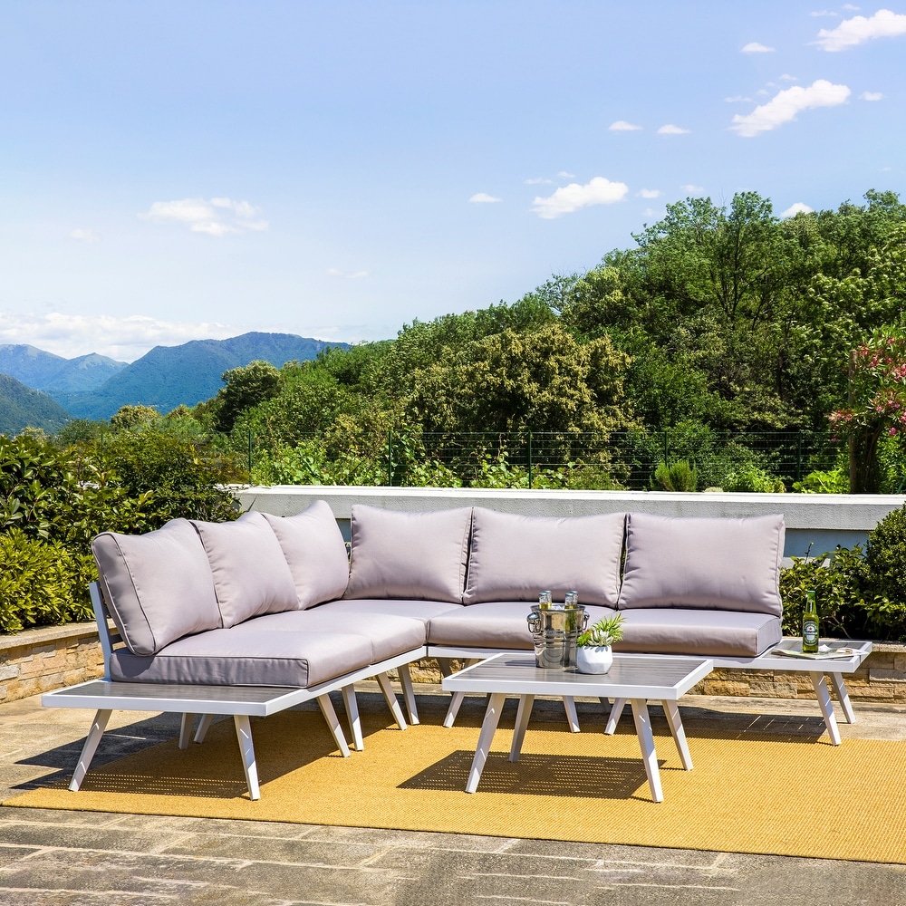 Glitzhome outdoor patio loveseat deals glider chair