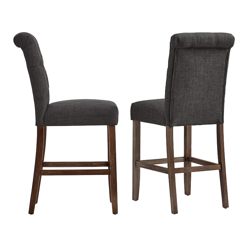 Krakova Tufted Rolled Back Stools (Set of 2)