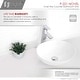preview thumbnail 7 of 7, STYLISH 16 inch Porcelain Ceramic Oval Vessel Sink Above Counter - 15 3/4" x 13 3/8" x 5 3/4"
