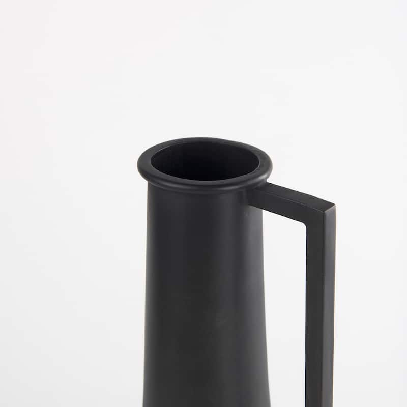 Aubrey Small Black Iron Flower Vase