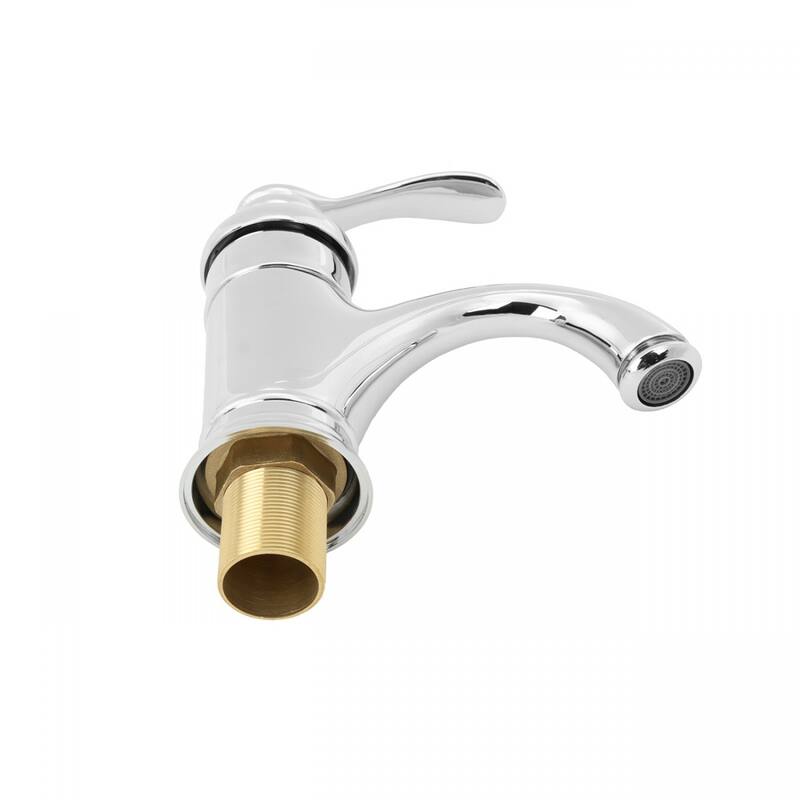 Brass Bathroom Faucets with Chrome Finish 6 in. Faucet and Supply Lines Renovators Supply - Chrome
