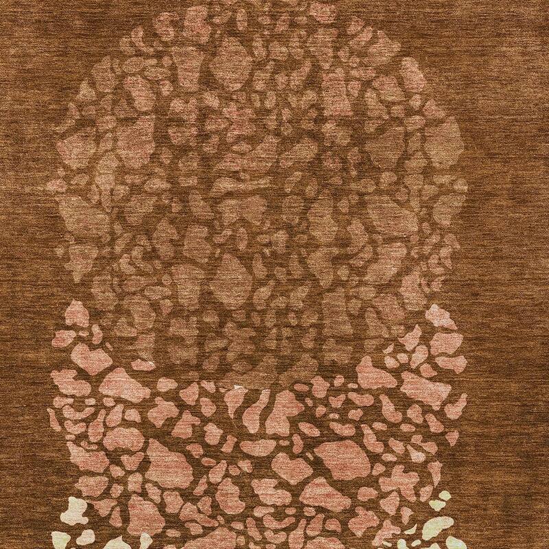 HomeRoots Abstract Transitional Rectangle Outdoor Rug