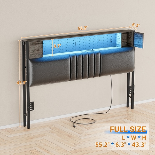 Headboards with Power Outlet and LED Light On Sale Bed Bath Beyond 41321633