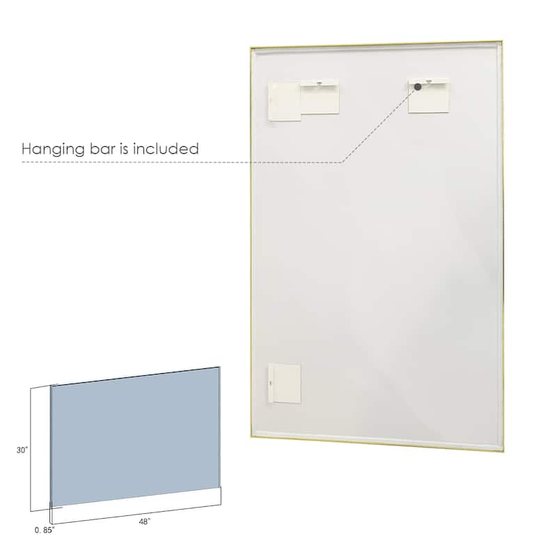 Altair Sassi Bathroom/Vanity Aluminum Framed Wall Mirror