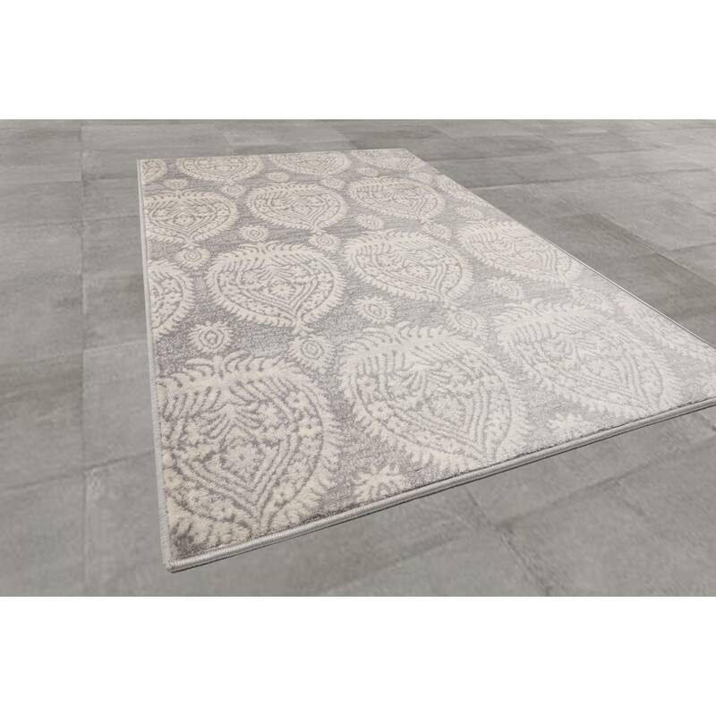 Gold Polypropylene Gabi Traditional Area Rug
