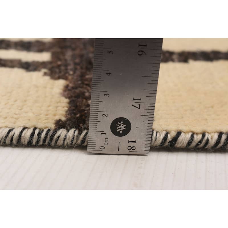 ECARPETGALLERY Hand-knotted Pak Finest Marrakesh Cream Wool Rug - 8'6 x 9'6
