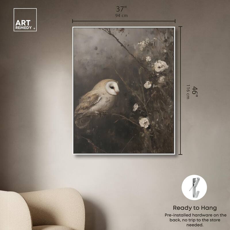Owl in the Shadows I Canvas by Art Remedy
