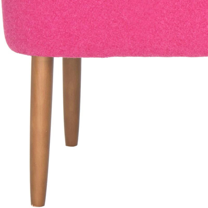SAFAVIEH Ariane Mid Century Orange Wool Bench - 39.6" x 19.9" x 18.3" - 40Wx20Dx18H