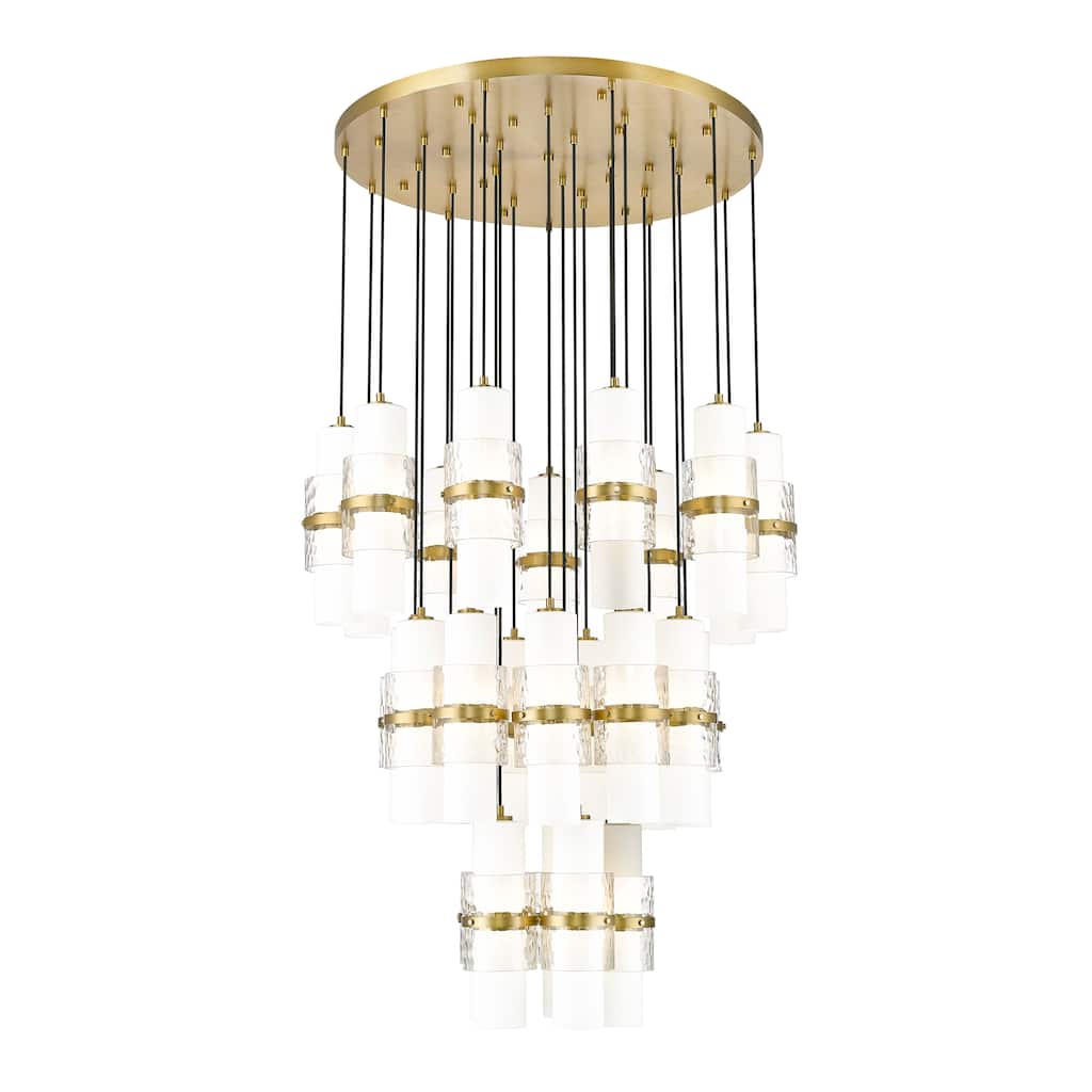 Cayden 27 Light Chandelier in Modern Gold - Modern Gold