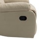 preview thumbnail 22 of 101, Overstuffed Cotton Corduroy Manual Pushback Recliner with Wide Armrest