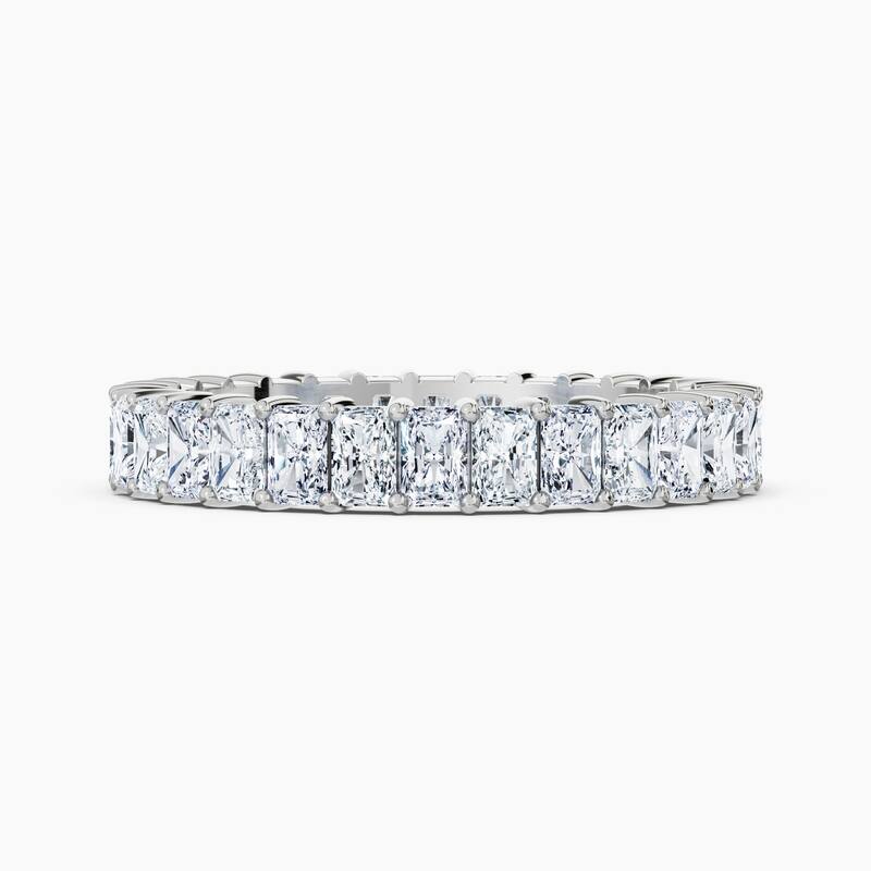 Auriya 14k Gold Radiant North-South Lab Grown Diamond Eternity Band 3.00 - 11.25 ct. tw. (F-G, VS) - 3.00 ct. wt. - 8.5 - White