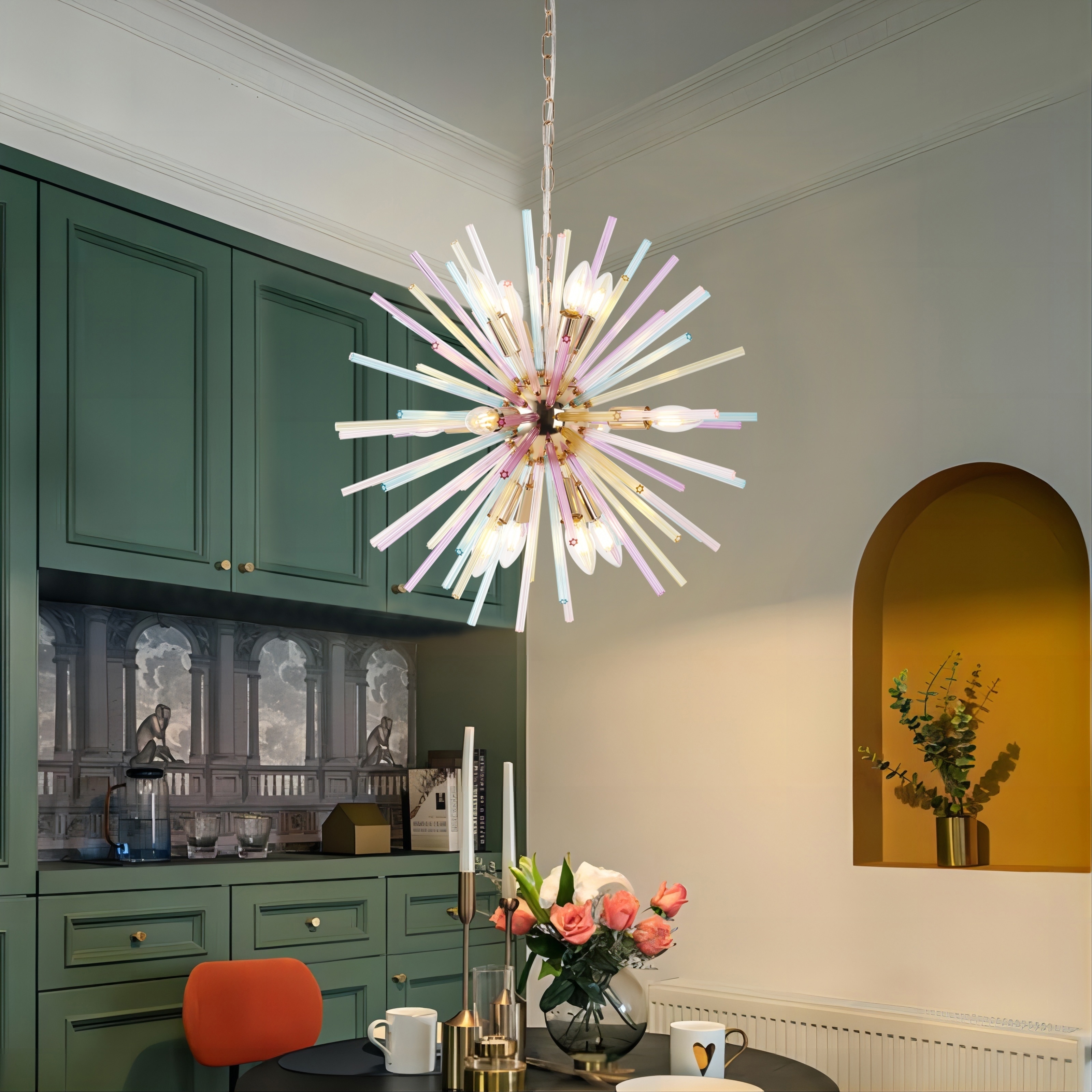 Hanging starburst pendant light new arrivals