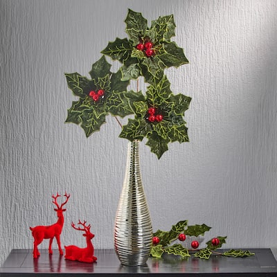 22" Royalty Poinsettia Stem