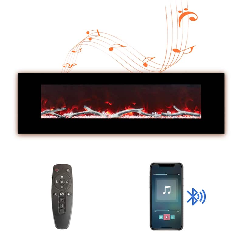 Wall-Mounted Electric Fireplace