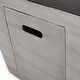 preview thumbnail 12 of 12, Langton Outdoor Modern 30-Inch Square Fire Pit by Christopher Knight Home - 30.00" W x 30.00" L x 24.00" H