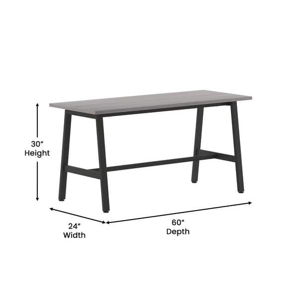 dimension image slide 1 of 2, Commercial Conference Table with Laminate Top and A-Frame Base