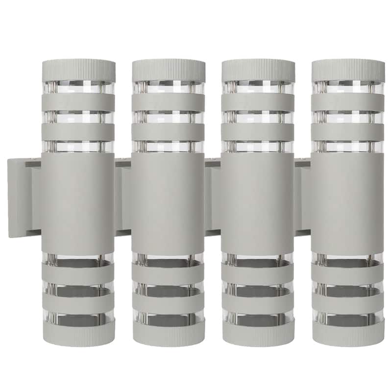 Modern Outdoor Wall Lighting Cylinder/Square Armed Sconces(4 Pack)
