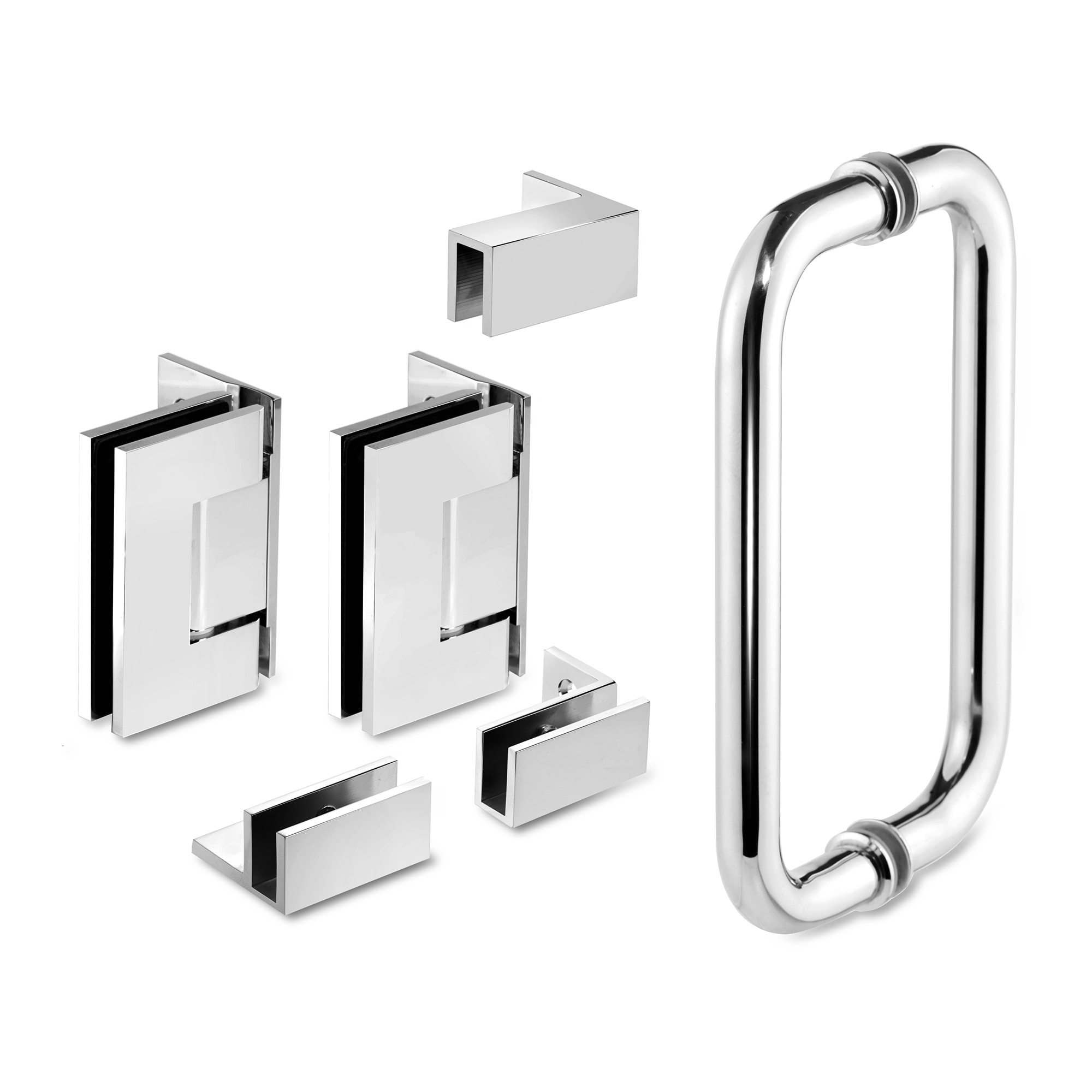 38 25 X 76 Hinged Frameless Shower Door Panel Reversible Overstock 30894987