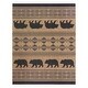 preview thumbnail 2 of 7, Gertmenian Paseo Orin Chestnut Brown Rustic Tribal Bear Indoor/ Outdoor Area Rug
