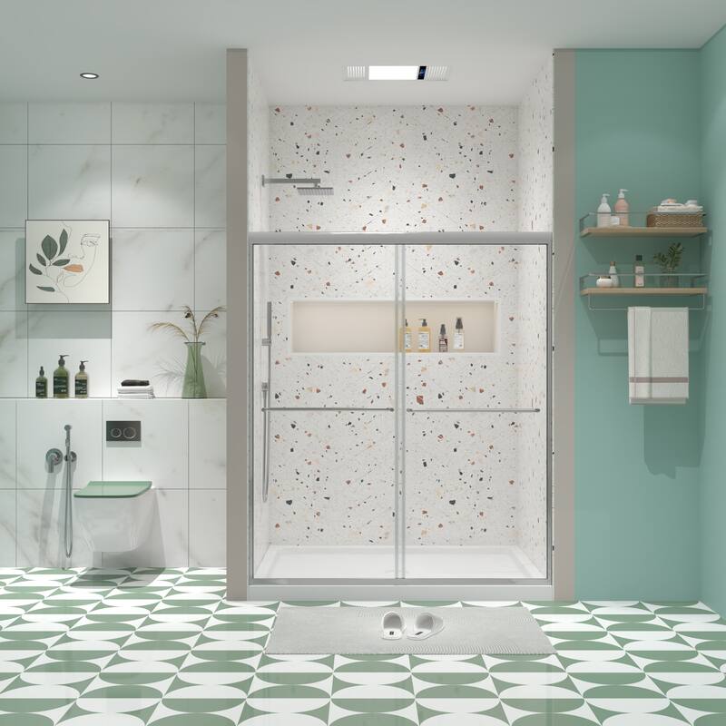 Sliding door, with 1/4" tempered glass