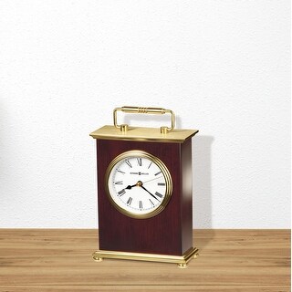 Howard Miller Rosewood Bracket Vintage Transitional Mid Century Modern Style Accent Mantel Clock Reloj Del Estante Brown Red Shefinds