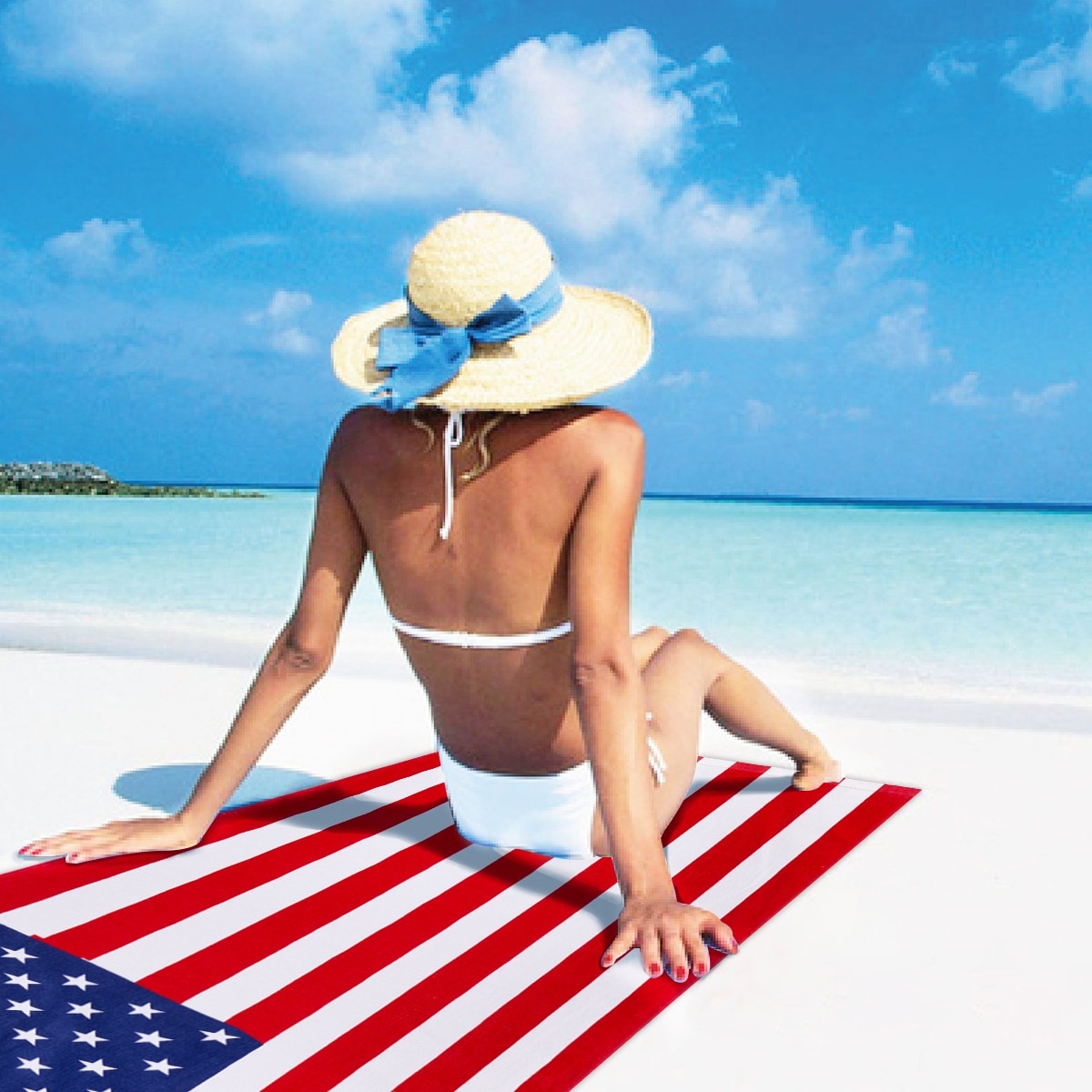 American Flag Cotton Beach Towel On Sale Bed Bath Beyond