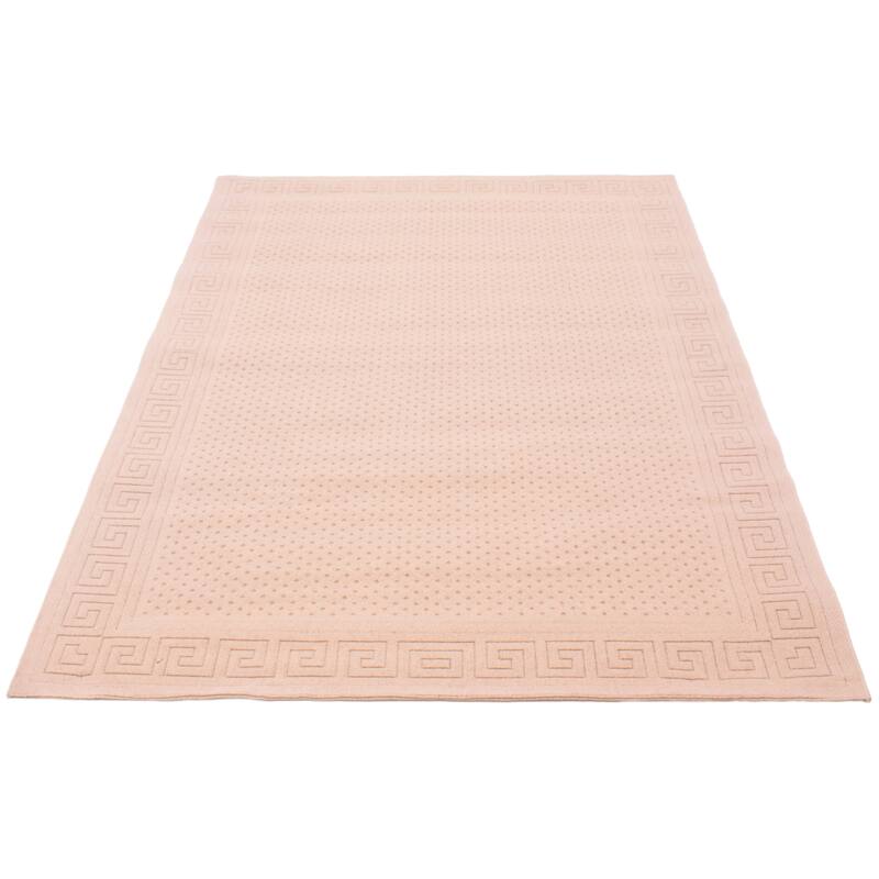 ECARPETGALLERY Machine Woven Lotus Mod Blush Polypropylene Rug - 6'7 x 9'6