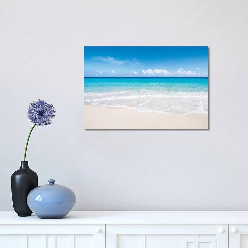 iCanvas "Beautiful Beach On Bora Bora" by Jan Becke Canvas Print - 12x18x1.5