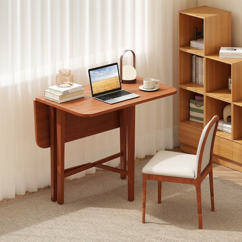 Costway Foldable Dining Table for 2-4 People Extendable Table with - See Details