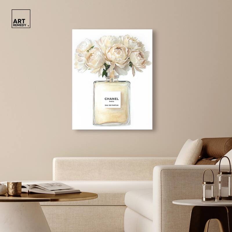 Doll Memories - Creamy Perfume Canvas by Art Remedy, Gallery Wrapped