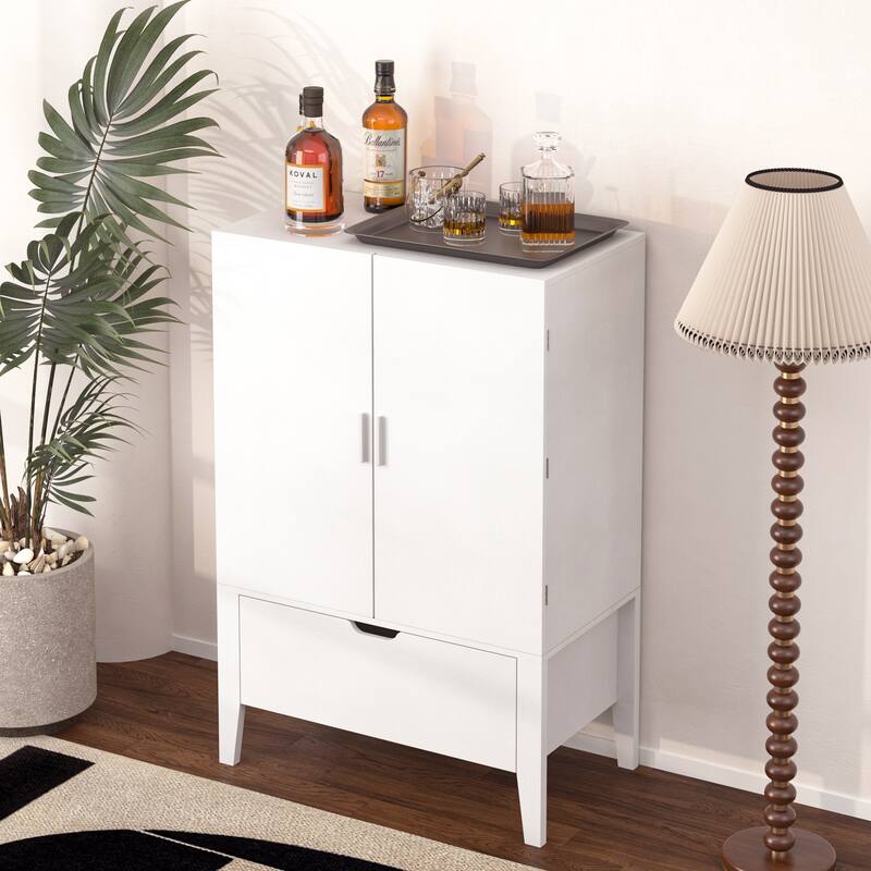 Wooden Cabinet Sideboard with Wine Racks