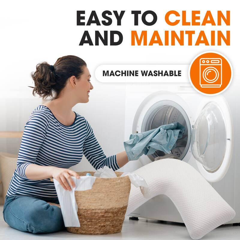 Cheer Collection Premium V Shaped Memory Foam Pillow