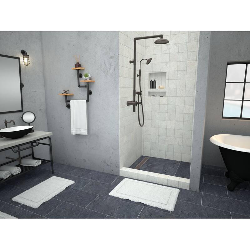 Tile Redi RT4848LPVC Redi Trench 48" x 48" Square Shower Base with