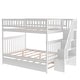 preview thumbnail 9 of 15, Pine Full over Full Bunk Bed with Trundle and Staircase-92.9''L*57.9''W