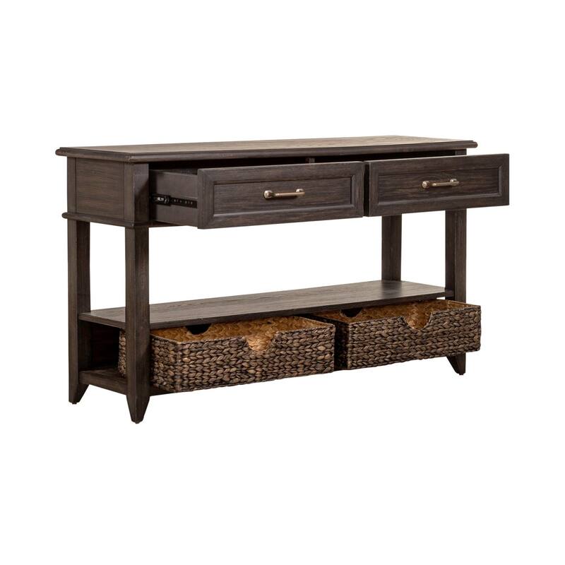 Mill Creek Peppercorn 2 Drawer Sofa Table