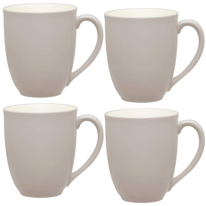 Noritake Colorwave Set Of 4 XL Large Mugs, 18 Oz. - Sand