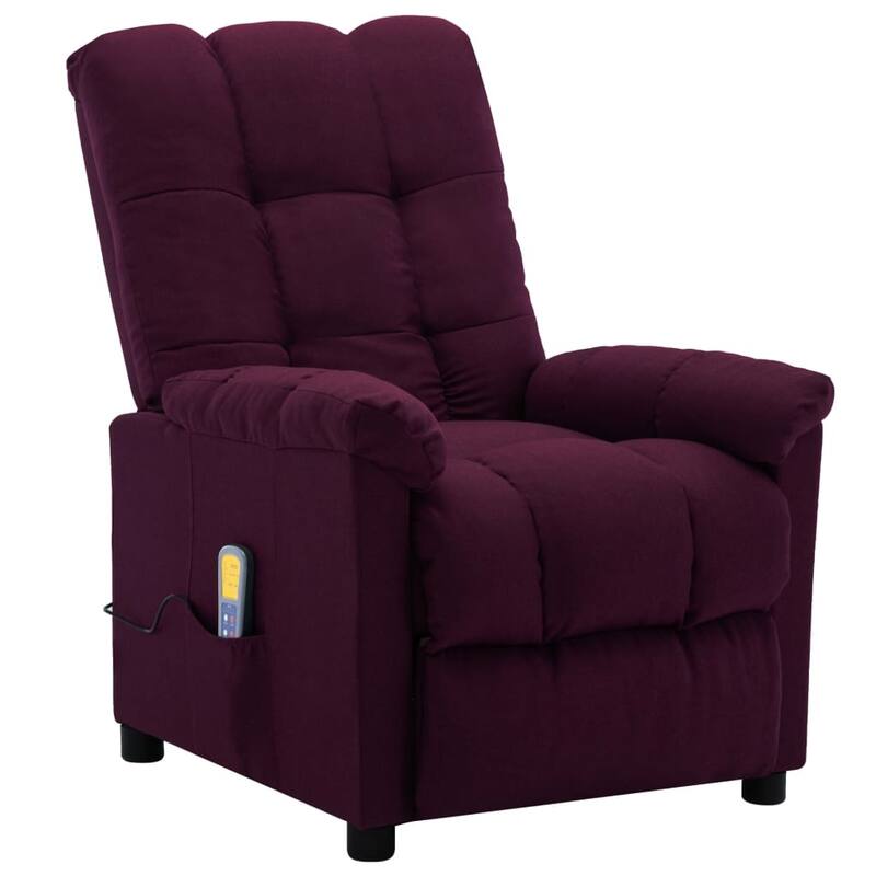 vidaXL Massage Recliner Electric Massaging Recliner Chair for Elderly Fabric - 29.1" x 39" x 40.2"