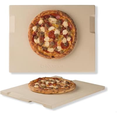 Pizza Stone, 15"x12" Rectangular Pizza Stone for Oven Grill BBQ, Cordierite Baking Stone for Bread